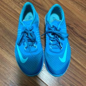 Nike FitSole Tenis, Aqua, Womens, Bright Blue